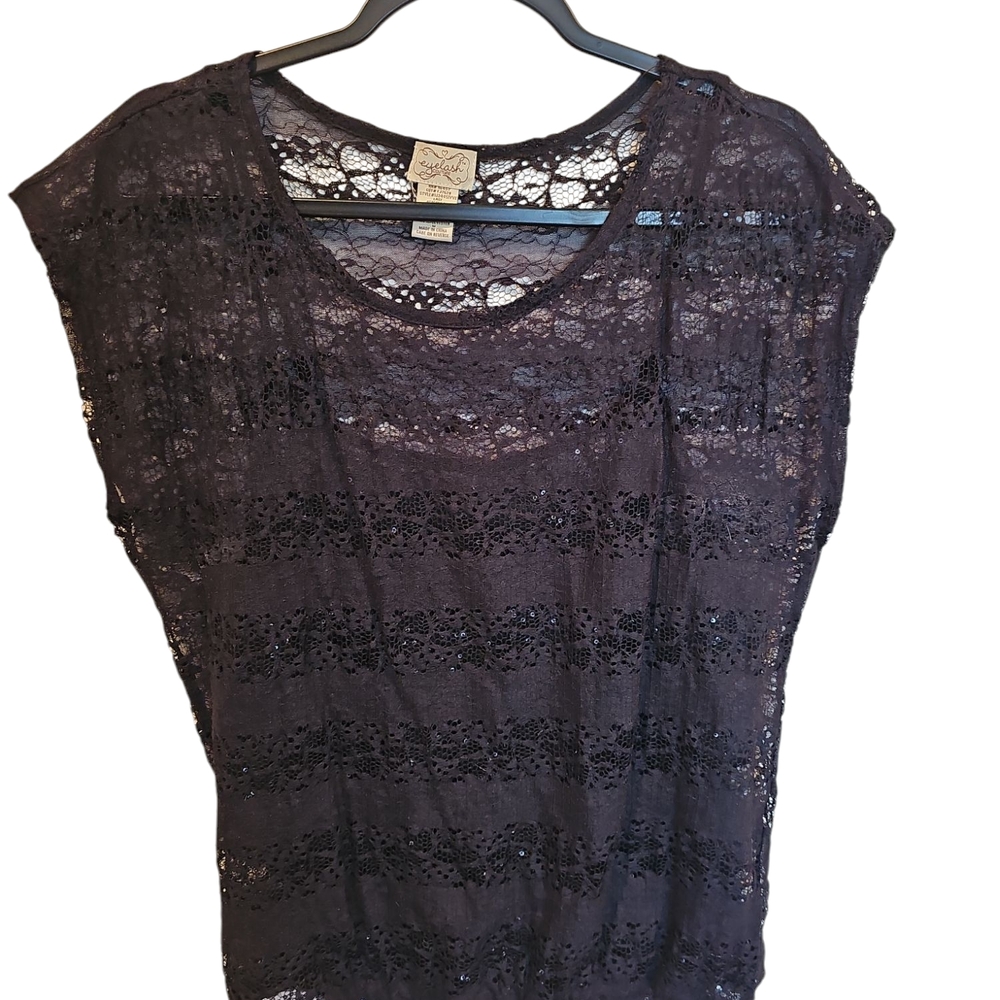 Elegant Black Lace Top